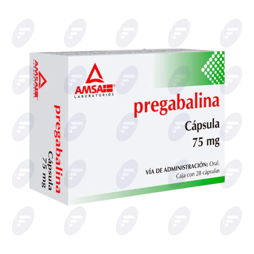 [020147] PREGABALINA AMSA 75 MG CAJA C/28 TABLEAS