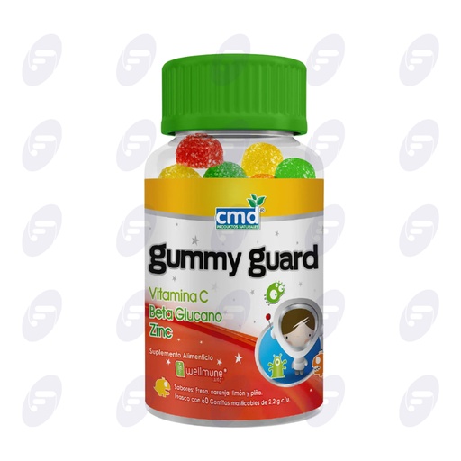 [027070] GUMMY GUARD FCO C/60 GOMITAS MASTICABLES
