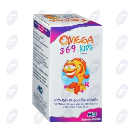 [065017] AMEGON 3-6-9 KIDS CAJA C/FCO C/60 CAPS
