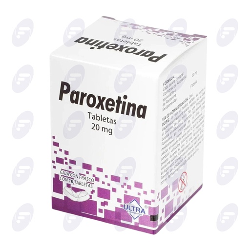 [120056] PAROXETINA ULTRA  20 MG. CAJA C/FCO C/10 TABS.