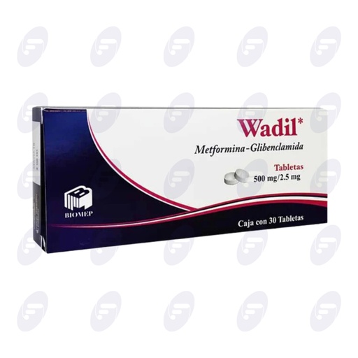 [151098] WADIL 500MG/2.5MG CAJA C/30 TABLETAS