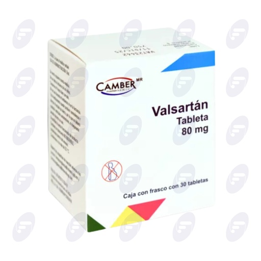 [155525] VALSARTAN CAMBER 80 MG CAJA C/30 TABLETAS