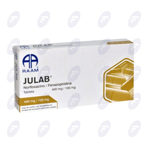 [190086] JULAB 400 MG /100 MG CAJA C/16 TABLETAS