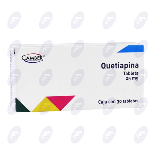 [155526] QUETIAPINA CAMBER 25 MG CAJA C/30 TABLETAS