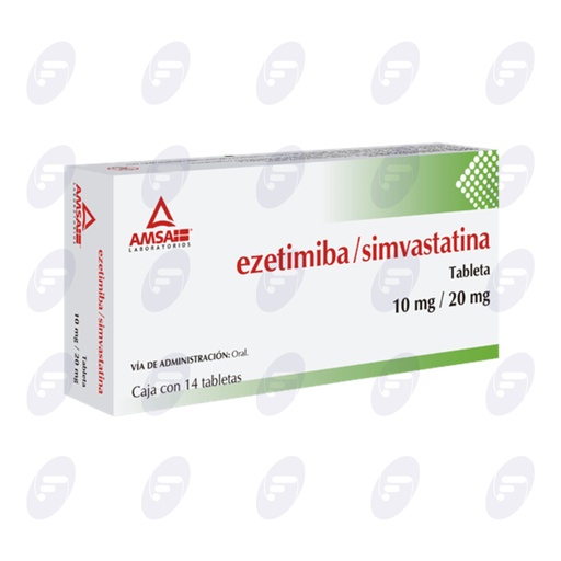 [020152] EZETIMIBA / SIMVASTATINA 10MG / 20MG  CAJA C/14 TAB