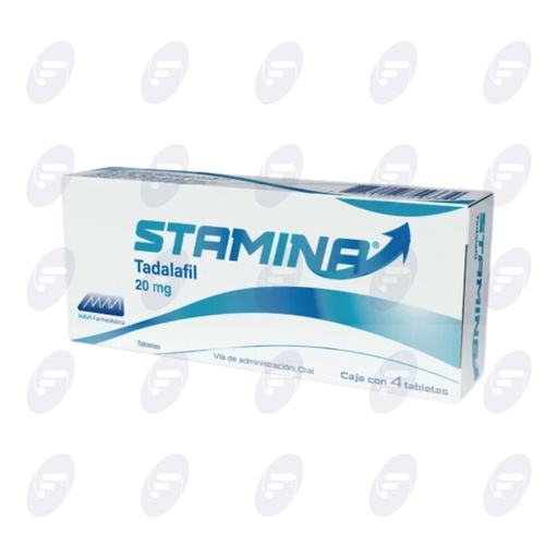 [107206] STAMINA 20 MG CAJA C/4 TABLETAS