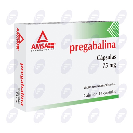 [020153] PREGABALINA AMSA 75 MG CAJA C/14 CAPSULAS