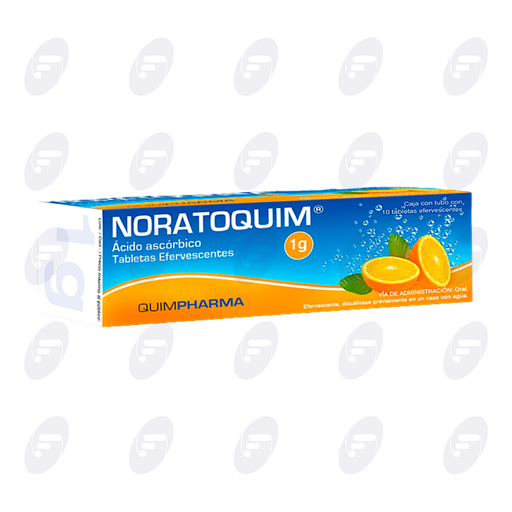 [228013] NORATOQUIM 1 GR CAJA C/TUBO C/10 TABLETAS EFERVESCENTES