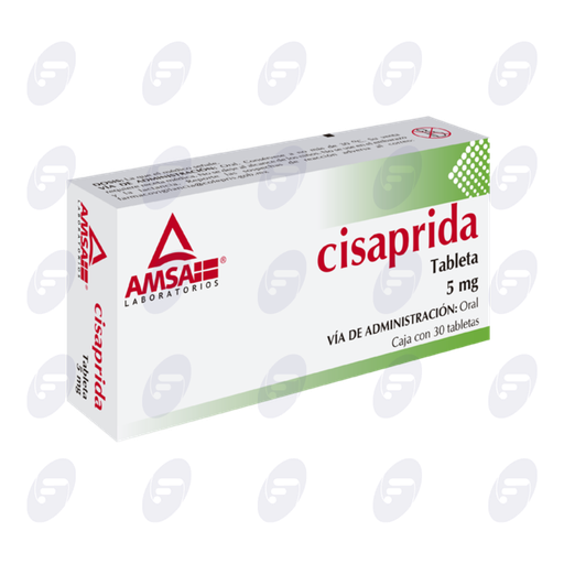 [020162] CISAPRIDA AMSA 5 MG CAJA C/30 TABLETAS
