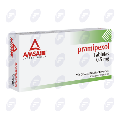 [020164] PRAMIPEXOL AMSA 0.5 MG CAJA C/30 TABLETAS