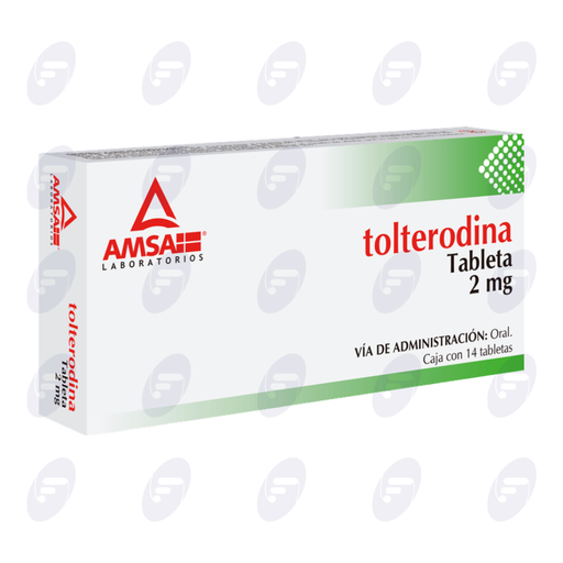 [020165] TOLTERODINA AMSA 2 MG CAJA C/14 TABLETAS