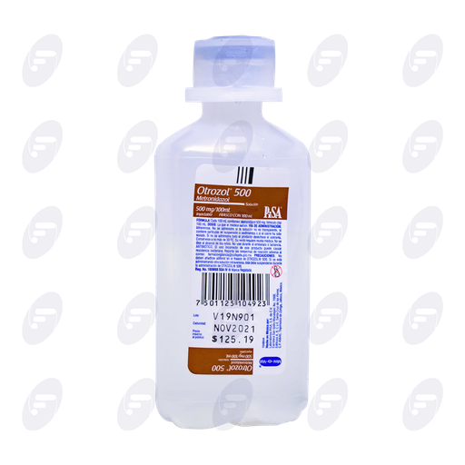 [012087] OTROZOL 500MG FRASCO FLEXOVAL 100 ML INY