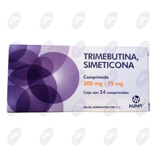 [031408] TRIMEBUTINA,SIMETICONA MAVER 200MG/75MG CAJA C/24 COMPRIMIDOS